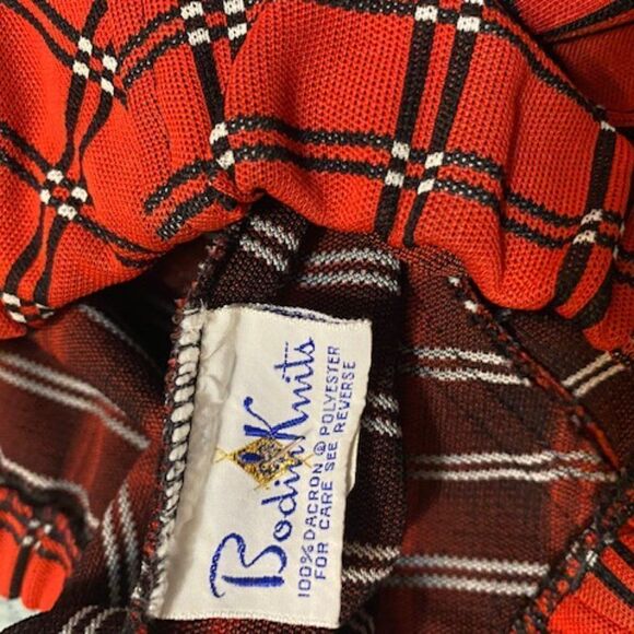 Bodin Knits Vintage Orange, Black pants, size 14 - Picture 3 of 3